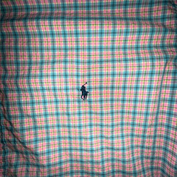 EUC Men's Ralph Lauren Button Up Shirt Mens 4XB Pink Blue Check Long Sleeve - Picture 3 of 4